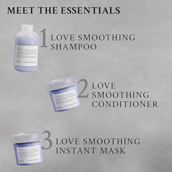 Davines Love smoothing conditioner for coarse or frizzy hair, 250 ml, smoothing conditioner for frizzy hair, New Formula 2022
