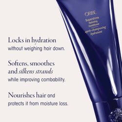 Oribe Supershine Discovery Hair Set - Travel Size Hydrating Shampoo (2.5 fl oz), Conditioner (1.7 fl oz) & Moisturizing Cream (1.7 fl oz) - Softens & Adds Shine - Smooths Frizz & Flyaways