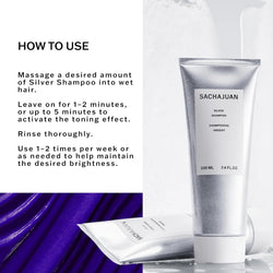 Sachajuan Silver Shampoo for Women 7.4 oz Shampoo