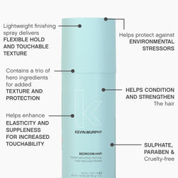 KEVIN.MURPHY BEDROOM.HAIR Texturising Hair Spray - For Beach Waves/All Hair Types - Flexible Hold & Volumising Styling Spray with Ginger Root Extract - 235mL