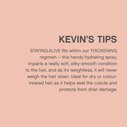 KEVIN.MURPHY STAYING.ALIVE Leave In Hair Conditioner - For Dry, Damaged or Coloured Hair - Smoothing, Detangling & Frizz Control Spray with Silk Protein - 150 mL