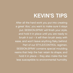 KEVIN.MURPHY SESSION.SPRAY Finishing Hair Spray - For All Hair Types/Humidity Resistant - Strong & Flexible Hold, Weightless Salon Styling Formula with Ivy Extract & Tangerine Peel Oil - 337 mL