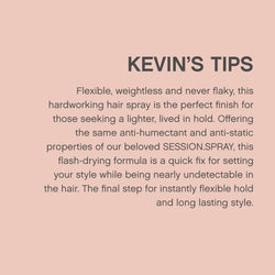 KEVIN.MURPHY SESSION.SPRAY FLEX Flexible Hair Styling Spray - For All Hair Types/Humidity Resistant - Lightweight Hold Hair Care with Botanical Elasticity Blend - 337 mL