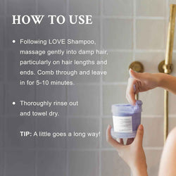 Davines Love smoothing conditioner for coarse or frizzy hair, 250 ml, smoothing conditioner for frizzy hair, New Formula 2022