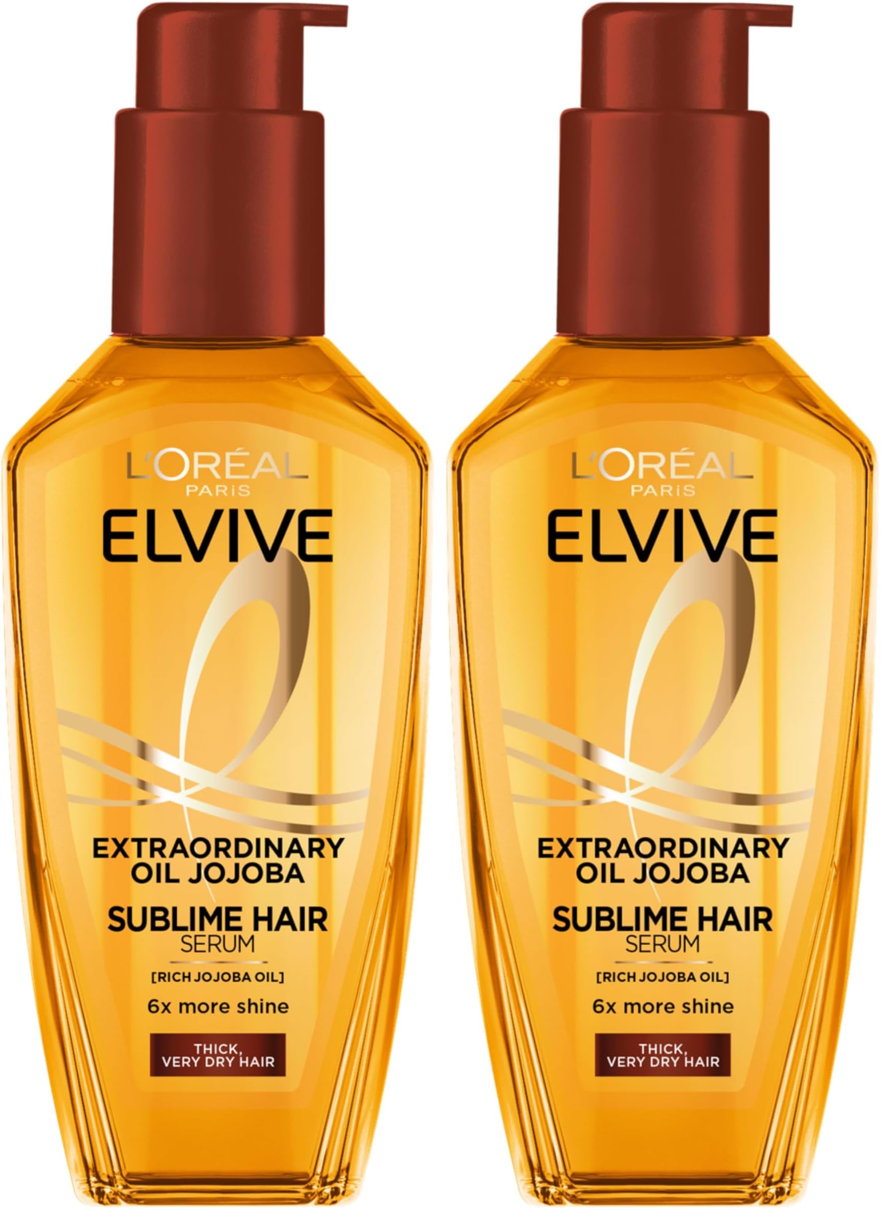L'Oréal Paris, Hair Oil, Heat Protection, Increases Shine & Softness, Elvive Extraordinary Oil Extra Rich, 100ml