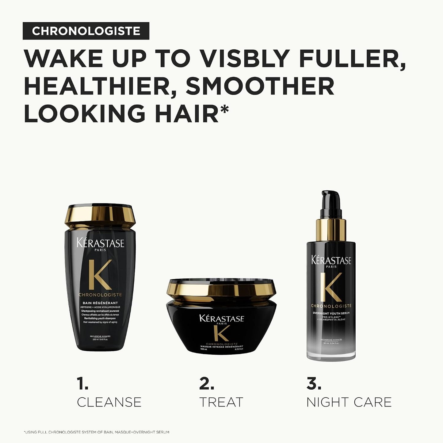 Kérastase Chronologiste Shampoo – Professional Hair Care for Shine, Repair & Smoothness 250ml