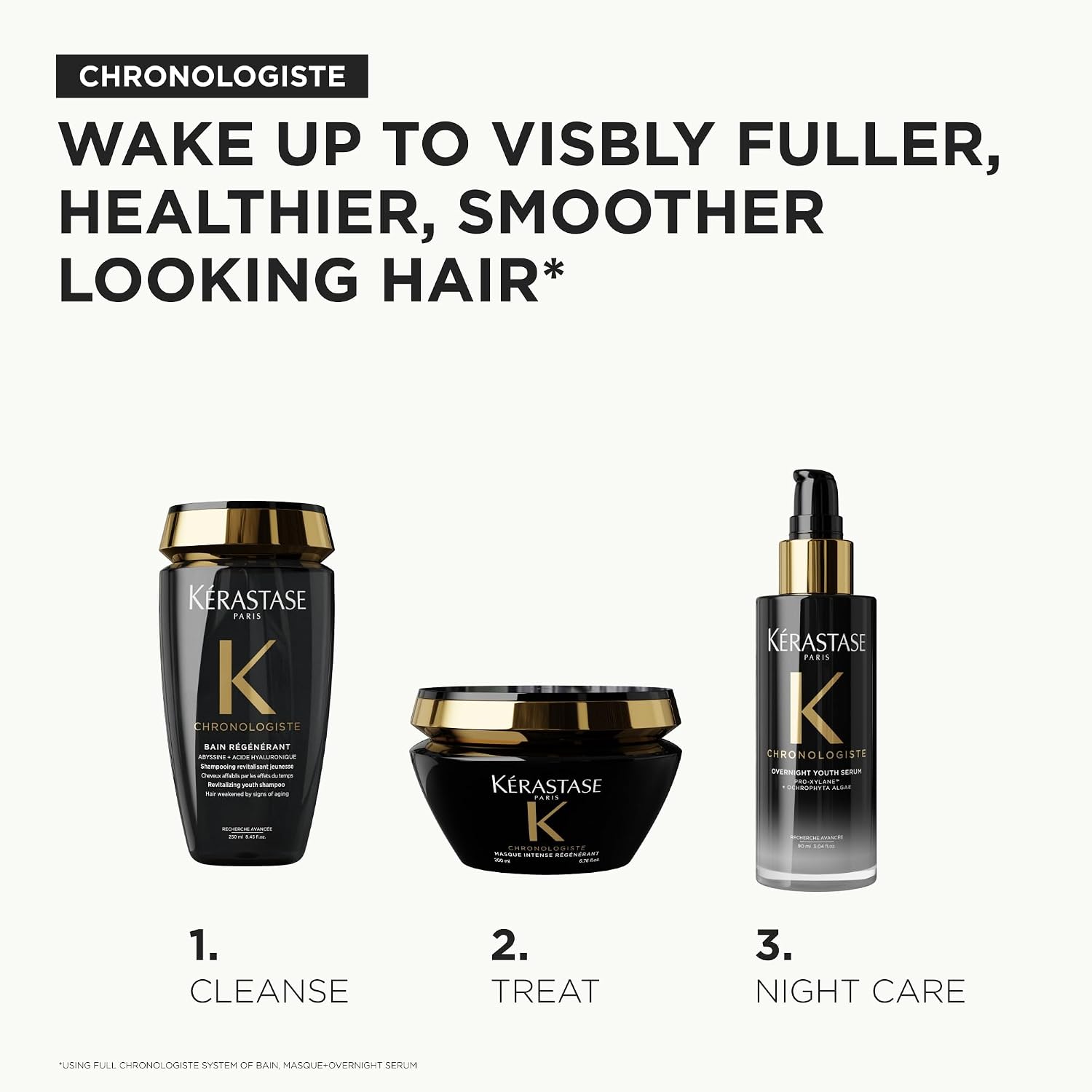 Kérastase Chronologiste Shampoo – Professional Hair Care for Shine, Repair & Smoothness 250ml