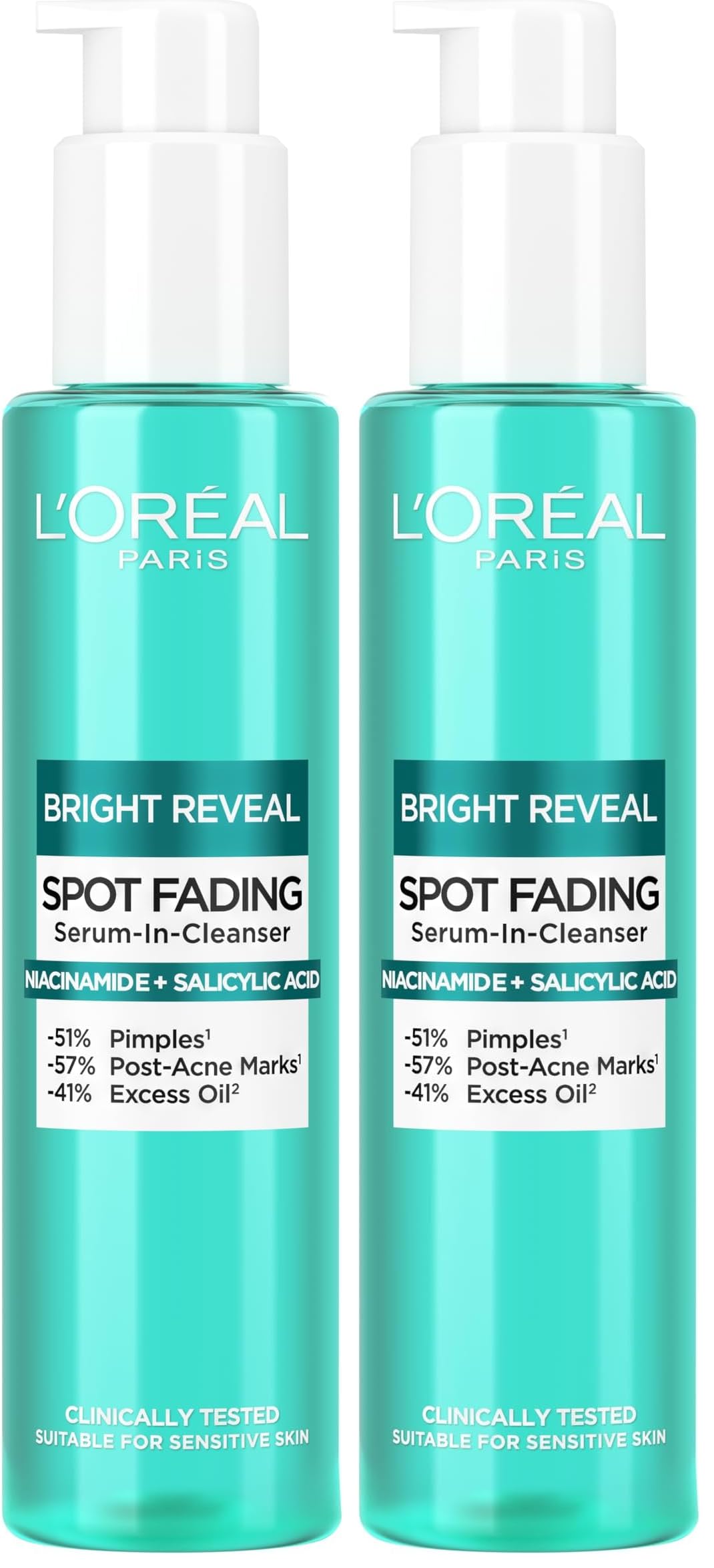 L’Oréal Paris Bright Reveal, Niacinamide, Dark Spot Hydrating Day Cream, Protects, Brightens and Evens Skin Tone, SPF 15, 50ml