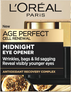 L'Oréal Paris Age Perfect Cell Renewal, Midnight Eye Opener Cream, For Mature Skin, 15ML