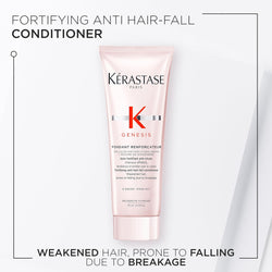 Kérastase Genesis Renforcateur Anti Hair-Fall Conditioner Travel Size – Professional Hair Care for Shine, Repair & Smoothness 75ml