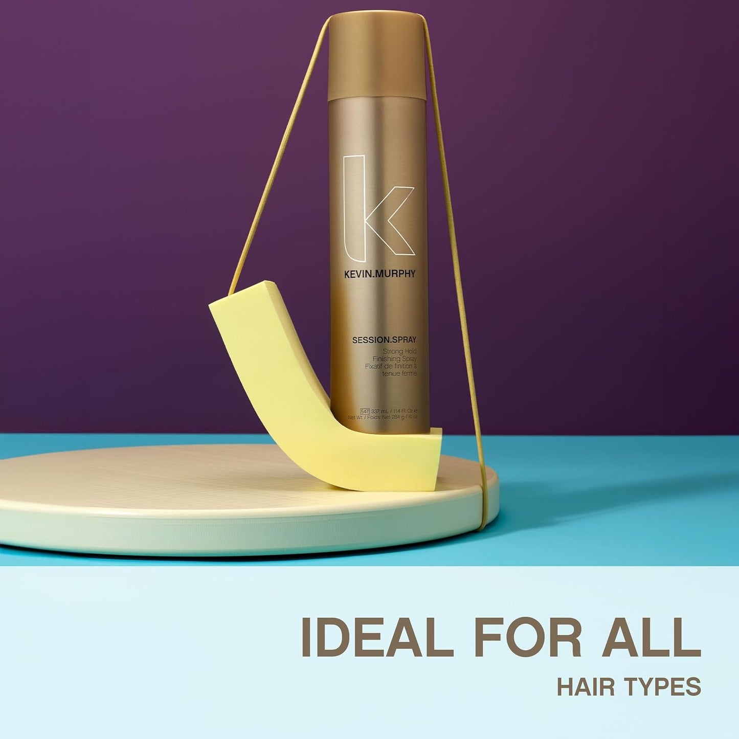 KEVIN.MURPHY SESSION.SPRAY Finishing Hair Spray - For All Hair Types/Humidity Resistant - Strong & Flexible Hold, Weightless Salon Styling Formula with Ivy Extract & Tangerine Peel Oil - 337 mL