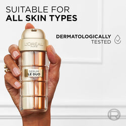 L'Oreal Paris Age Perfect Age Defying Le Duo Serum 30ml, with Collagen Booster Peptides, Vitamins B3 & Cg, for Instant Firmness, Visibly Reduced Wrinkles & Radiant Skin