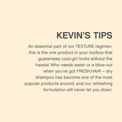 KEVIN.MURPHY FRESH.HAIR Dry Shampoo Spray - For All Hair Types/Oily Hair - Oil Absorbing, Sulphate-Free, Volumising Hair Refresher Spray with Citrus Oil, No Rinse Hair Cleaner - 250 mL