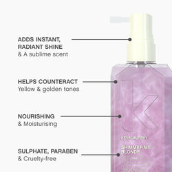KEVIN.MURPHY SHIMMER.ME BLONDE Hair Shine & Repair Treatment - For Blonde, Grey & Highlighted Hair - Gloss & Toner Spray with Vitamins - 100mL