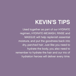 KEVIN.MURPHY HYDRATE-ME.RINSE Moisturising Hair Conditioner - For Normal & Dry Hair - Sulphate Free, Colour Safe Natural Hair Conditioner with Kakadu Plum & Antioxidants - 250 mL