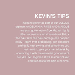 KEVIN.MURPHY ANGEL.RINSE Volumising Conditioner - For Fine, Damaged & Coloured Hair - Colour Safe, Sulphate-Free Hair Repair with Mango Butter, 250mL