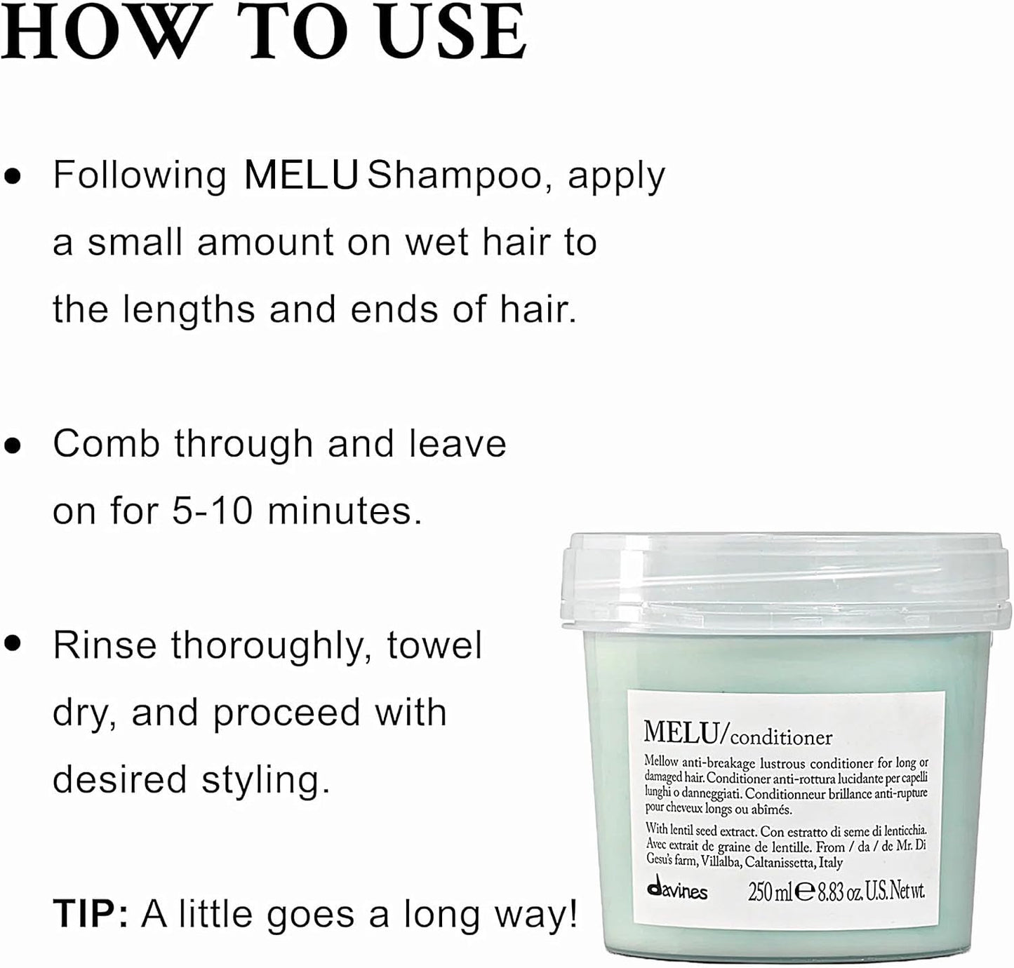 Davines MELU Spülung Mellow Anti-Bruch glänzend