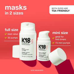 K18 Leave-In Molecular Repair Hair Mask, 15ml - No Rinse, Restores Strength and Bounce with K18PEPTIDE - For Dry, Damaged, and Frizzy Hair