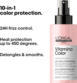 L'Oréal Professionnel Vitamino Color 10-1 Spray | Multi-Benefit Color Protecting Salon Haircare | Professional Resveratrol | 190ml
