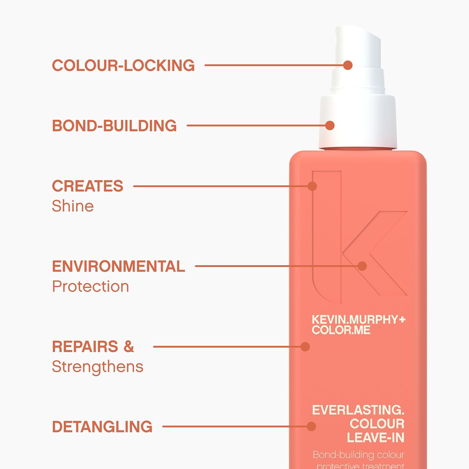 KEVIN.MURPHY EVERLASTING.COLOUR LEAVE-IN Conditioner Spray - For Colour Treated Hair - Colour Protection & Hair Strengthening with Bond-Building Proteins, Moringa - Sulphate Free - 150 mL