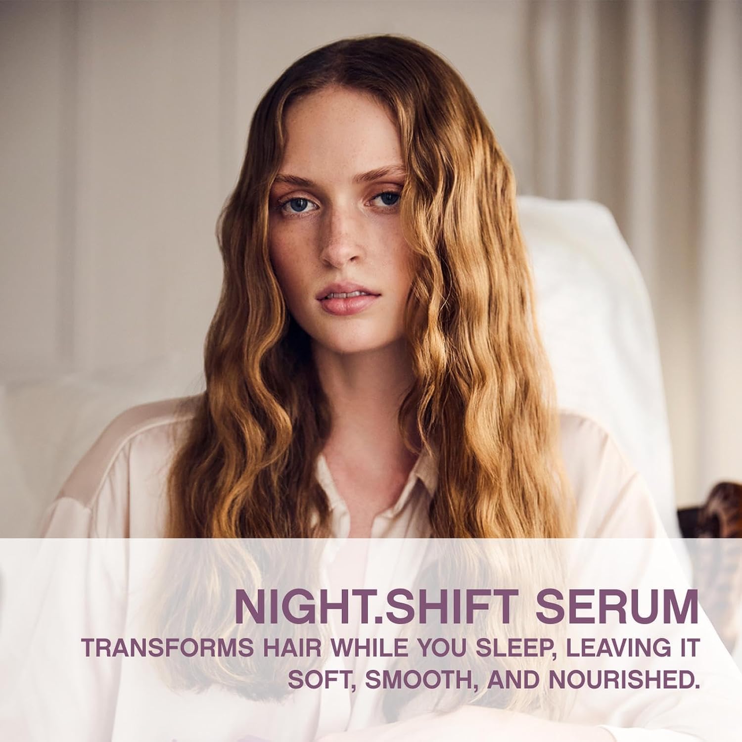 KEVIN.MURPHY NIGHT.SHIFT Overnight Hair Serum - For Dry or Frizzy Hair - Frizz Control Hair Moisturiser, Leave In Hair Treatment with Hyaluronic Acid & Kakadu Plum - 100mL