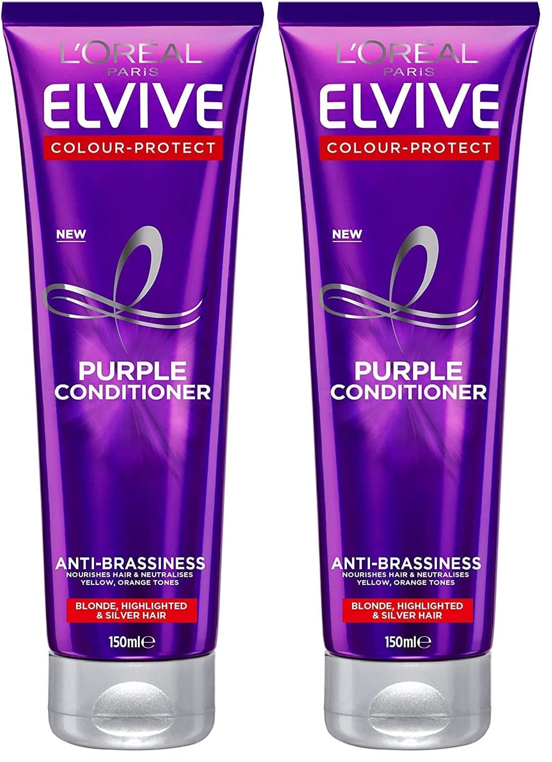 L'Oreal Paris Elvive Anti-Brassiness Purple Shampoo 200ml For Highlighted, Blonde And Grey Hair