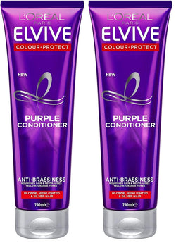 L'Oreal Paris Elvive Anti-Brassiness Purple Shampoo 200ml For Highlighted, Blonde And Grey Hair