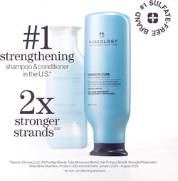 Pureology Strength Cure Conditioner | For Damaged, Color-Treated Hair | Softens & Strengthens Hair | Sulfate Free | Vegan | 266ml