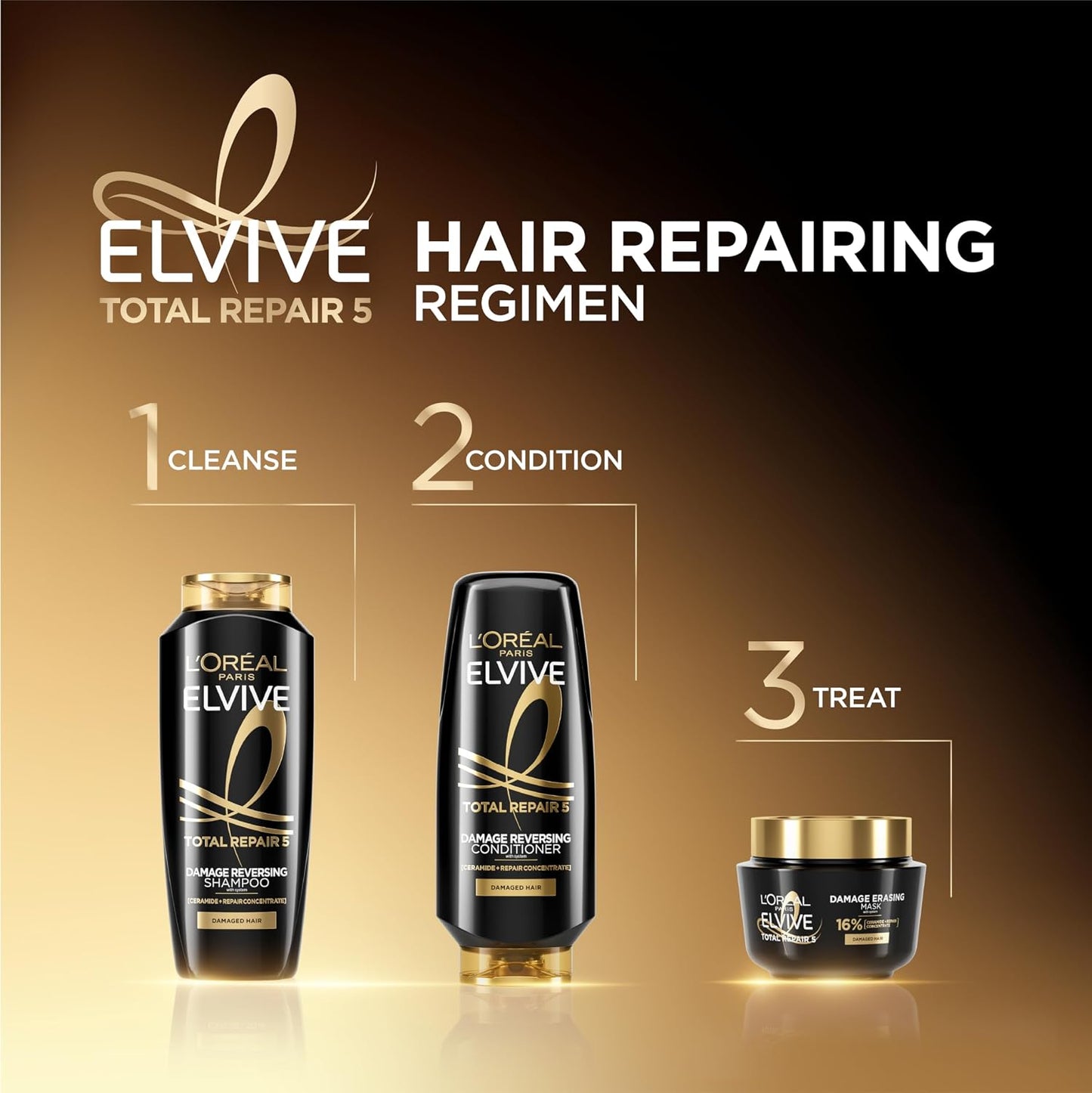 L'Oreal Paris Elvive Total Repair 5 Damage-Erasing Balm, 8.5 Ounce