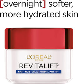 L'OREAL Paris Revitalift Anti Wrinkle + Firming Night Cream, 1.7 oz., Blue (CX)