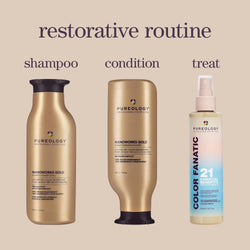Pureology Nanoworks Gold Shampoo | For Very Dry, Color-Treated Hair | Renews Softness & Shine | Sulfate-Free | Vegan | 266ml