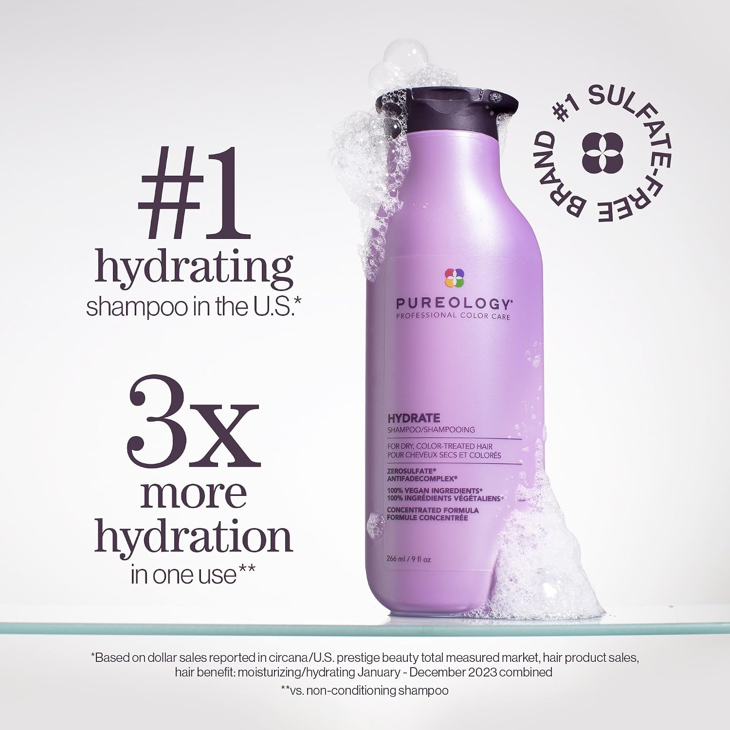 Pureology Hydrate Moisturising Shampoo & Conditioner Duo | 2 x 266ml