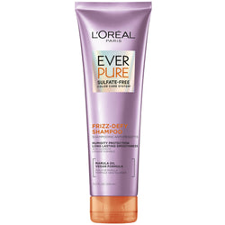 L'Oreal Paris Frizz Defy Shampoo and Conditioner Set, Frizz Control Hair Care with Marula Oil, EverPure, 8.5 Fl Oz, Set of 2