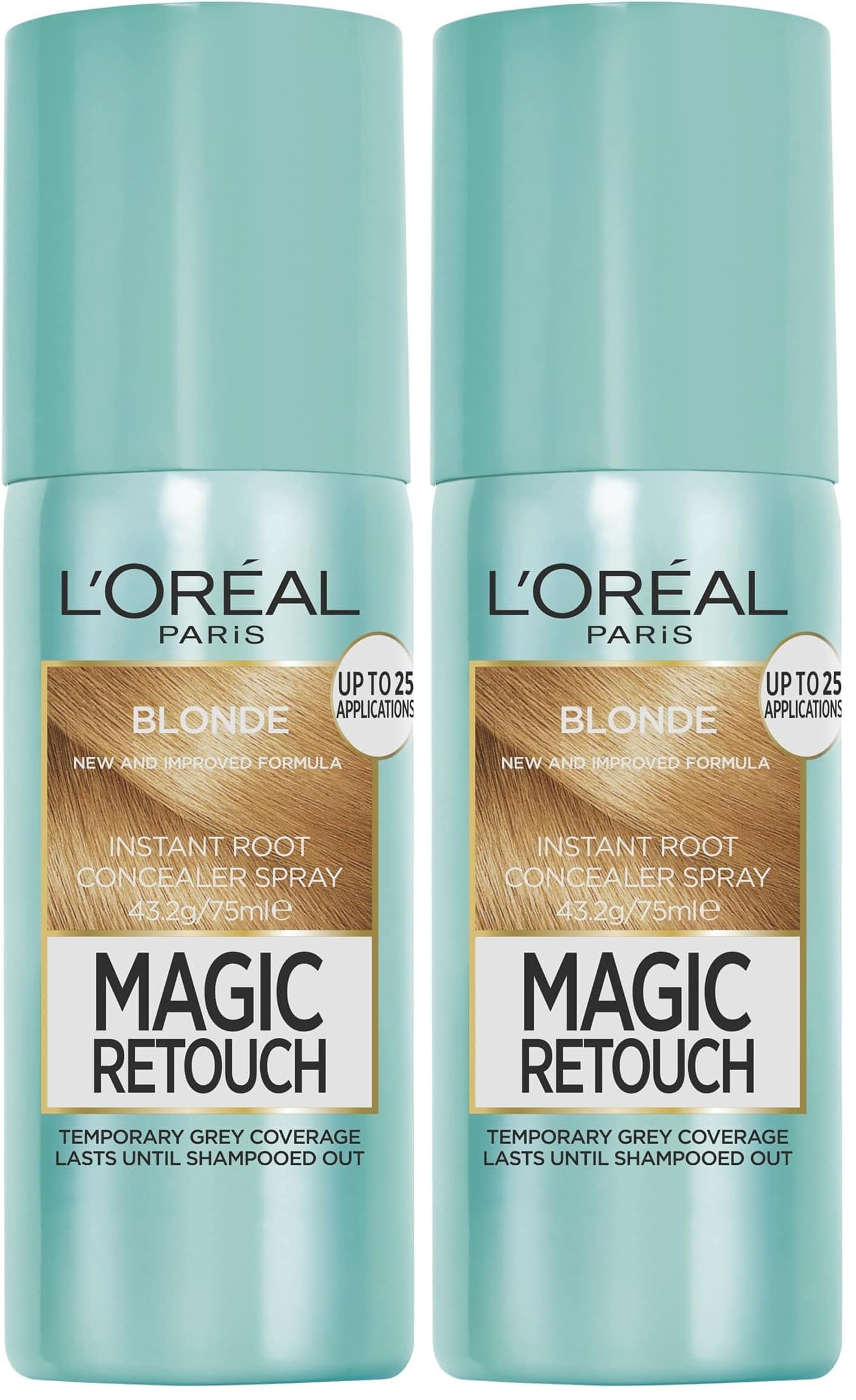 L’Oreal Paris Magic Retouch Instant Root Concealer Spray, Shade: Brown, for Quick Grey Coverage, Easy Application, Natural Finish, Scalp Coverage, Suitable for All Hair Colours, 75ml