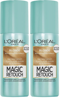 L’Oreal Paris Magic Retouch Instant Root Concealer Spray, Shade: Brown, for Quick Grey Coverage, Easy Application, Natural Finish, Scalp Coverage, Suitable for All Hair Colours, 75ml