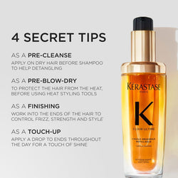 Kérastase Elixir Ultime Hair Oil, For Dull, All Hair Types, Strengthens, Nourishes and Protects From Heat, With Argan and Camellia Oil, L'Huile Originale, 75ml
