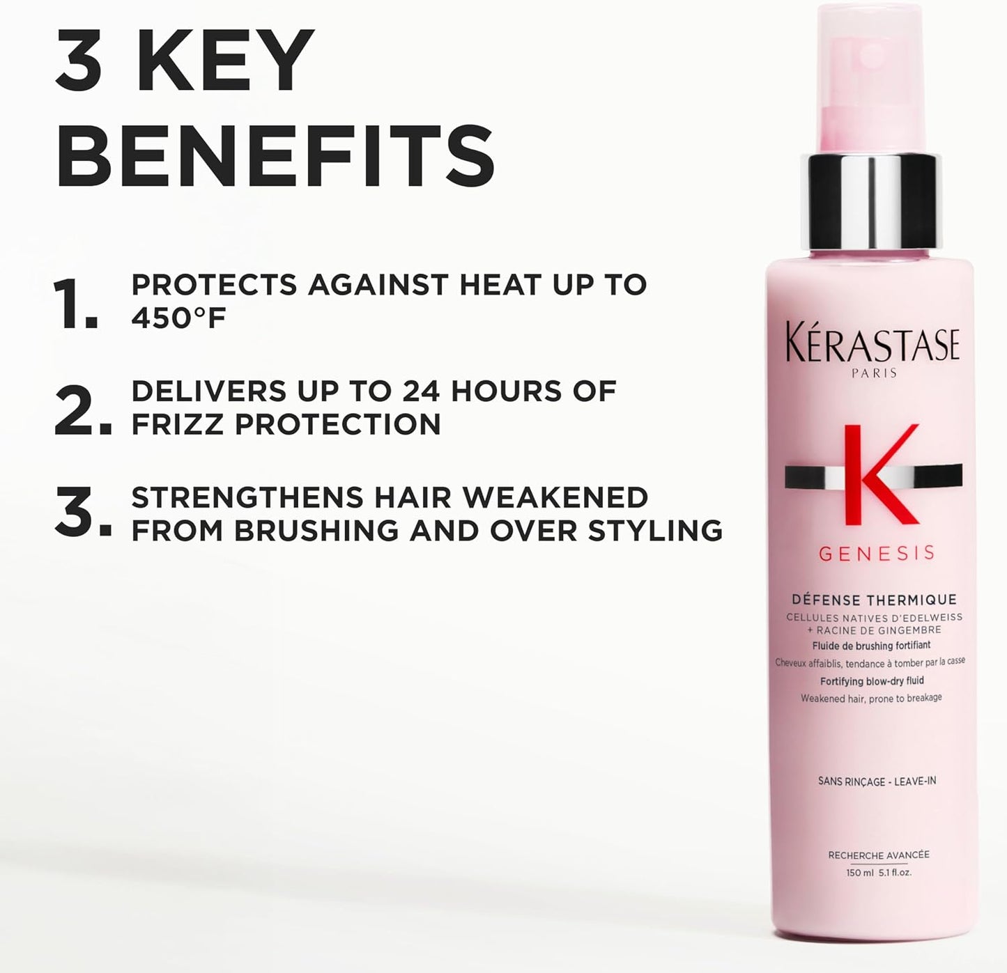 Kérastase Genesis Defense Thermique – Professional Hair Care for Shine, Repair & Smoothness 150ml