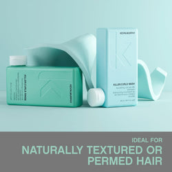 KEVIN.MURPHY KILLER.CURLS RINSE Moisturising, Curl Defining Conditioner - For Natural & Permed Curly Hair - Hydrating, Vegan Conditioner with Oat Milk for Healthy, Soft & Bouncy Curls - 250 mL