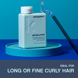 KEVIN.MURPHY MOTION.LOTION Curl Enhancing Lotion - For Long, Fine or Wavy Hair/Frizz Control Hair Product - Curl Defining Cream with Sesame & Bergamot Oils - 150 mL