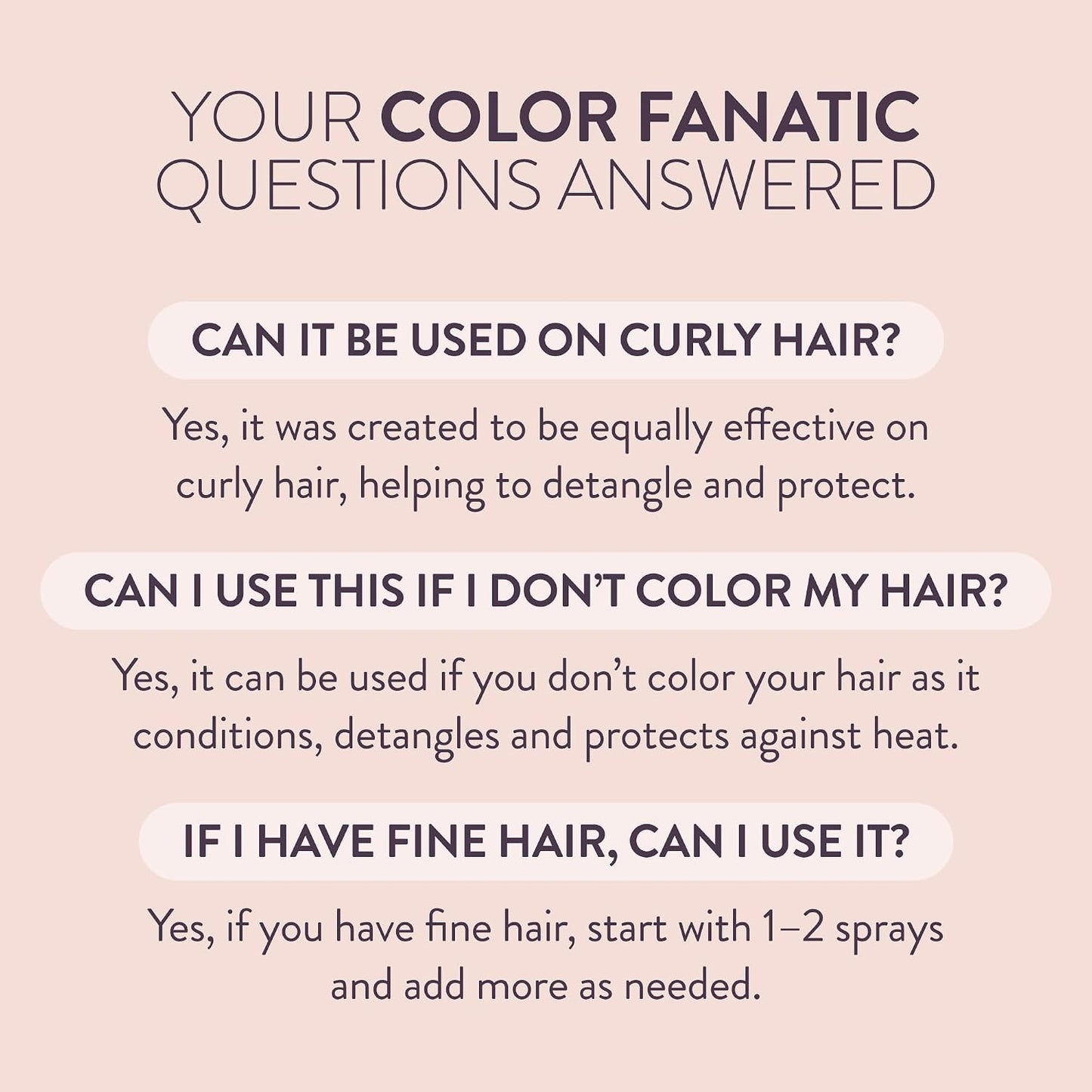 Pureology Color Fanatic Leave-in Conditioner | Hair Treatment and Detangler Spray | Smooths Frizz and Protects Hair Color From Fading | Heat Protectant | Vegan | 200ml