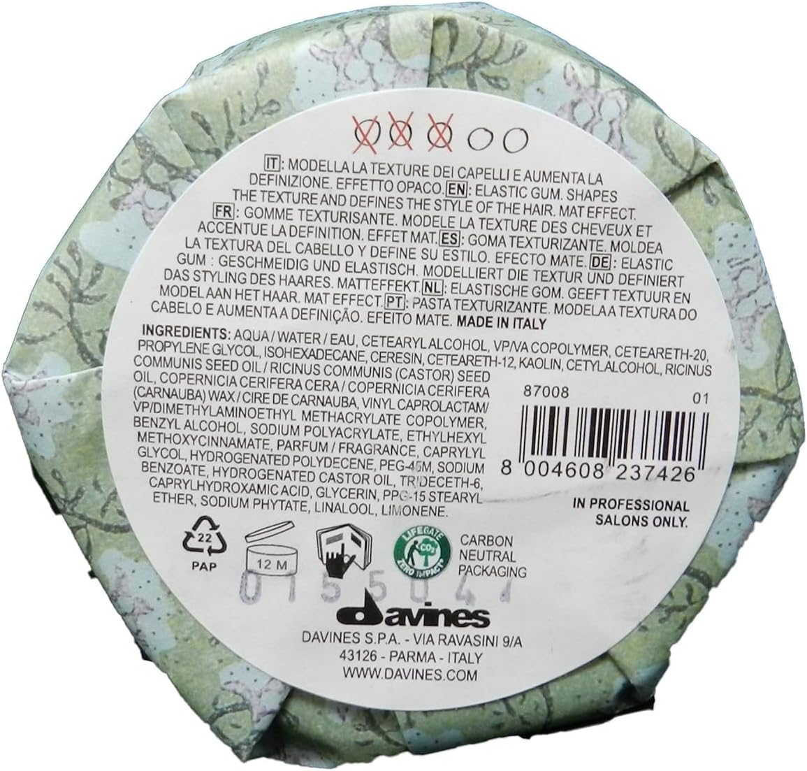 Davines More Inside Strong Moulding Clay 75 ml