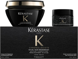 Kérastase Chonologiste Rituel Noir Régénérant Treatment Set - Coffret Rituel Caviar 200ml Mask + Pearls 50ml