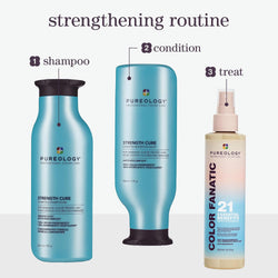 Pureology Strength Cure Conditioner | For Damaged, Color-Treated Hair | Softens & Strengthens Hair | Sulfate Free | Vegan | 266ml