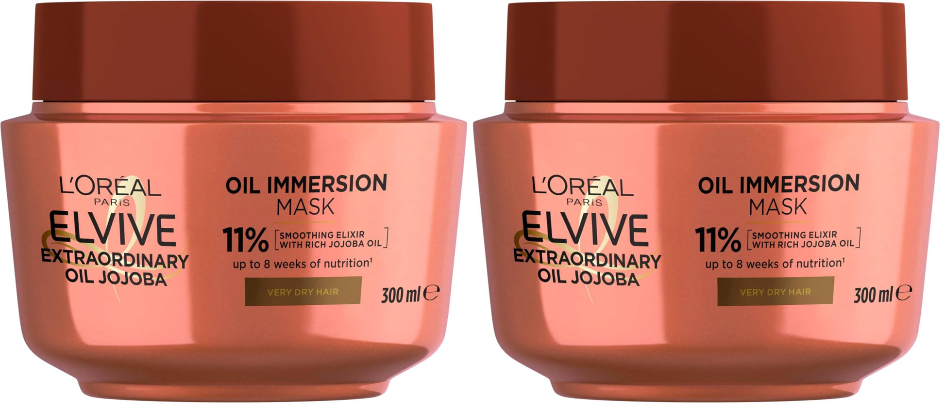 L'Oréal Paris, Elvive Extraordinary Oil, Jojoba Oil Immersion Mask, 300 ml