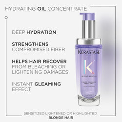 Kérastase Blond Absolu Oil – Professional Hair Care for Shine, Repair & Smoothness 75ml