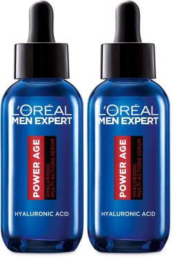 L'Oreal Paris Men Expert Power Age Multi-Action Serum 30ml, with Hyaluronic Acid, to Intensely Firm Skin & Visibly Reduce Wrinkles, Deeply Hydrate Skin