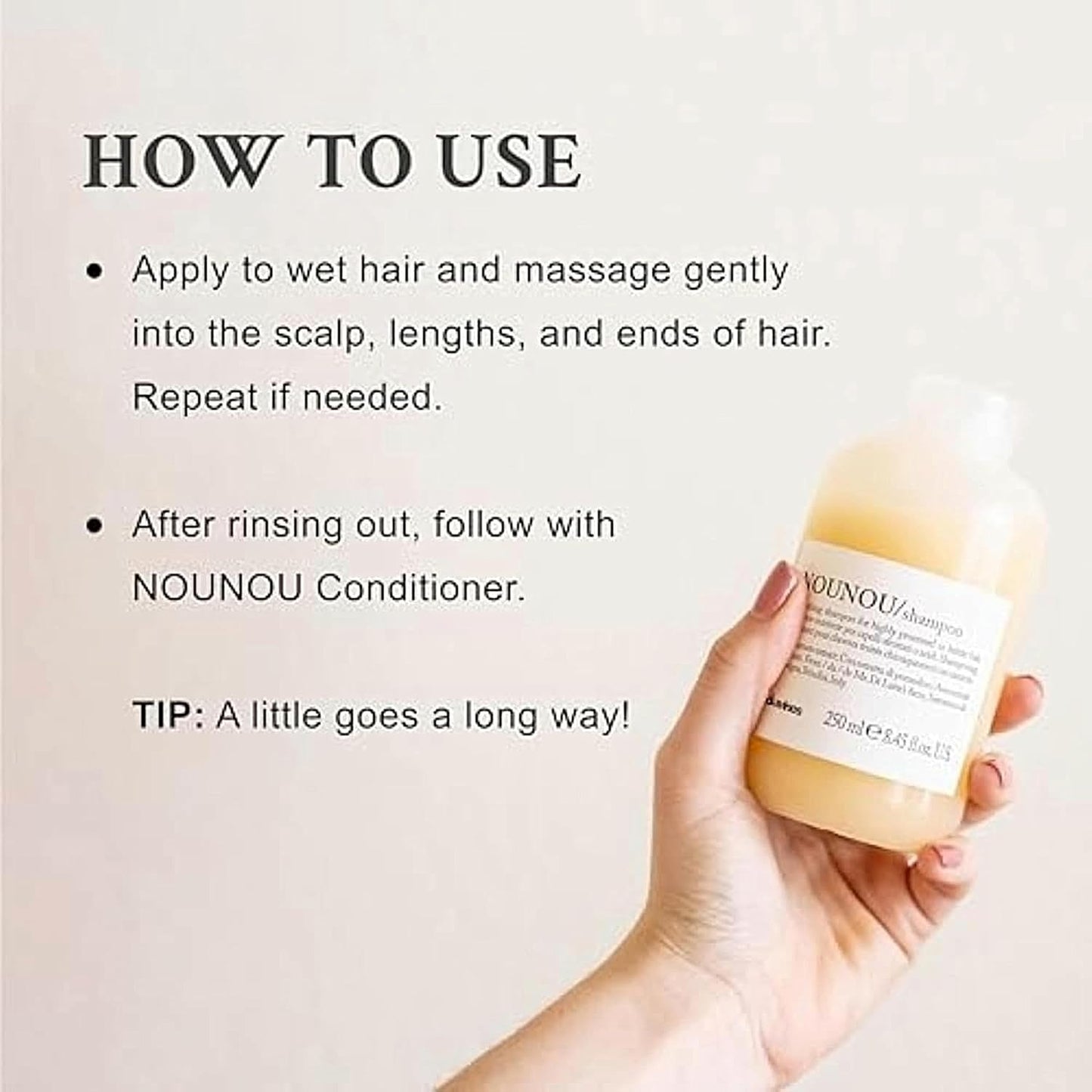 Davines NOUNOU Nourishing Illuminating Shampoo For Color-Treated Hair, 250 ml