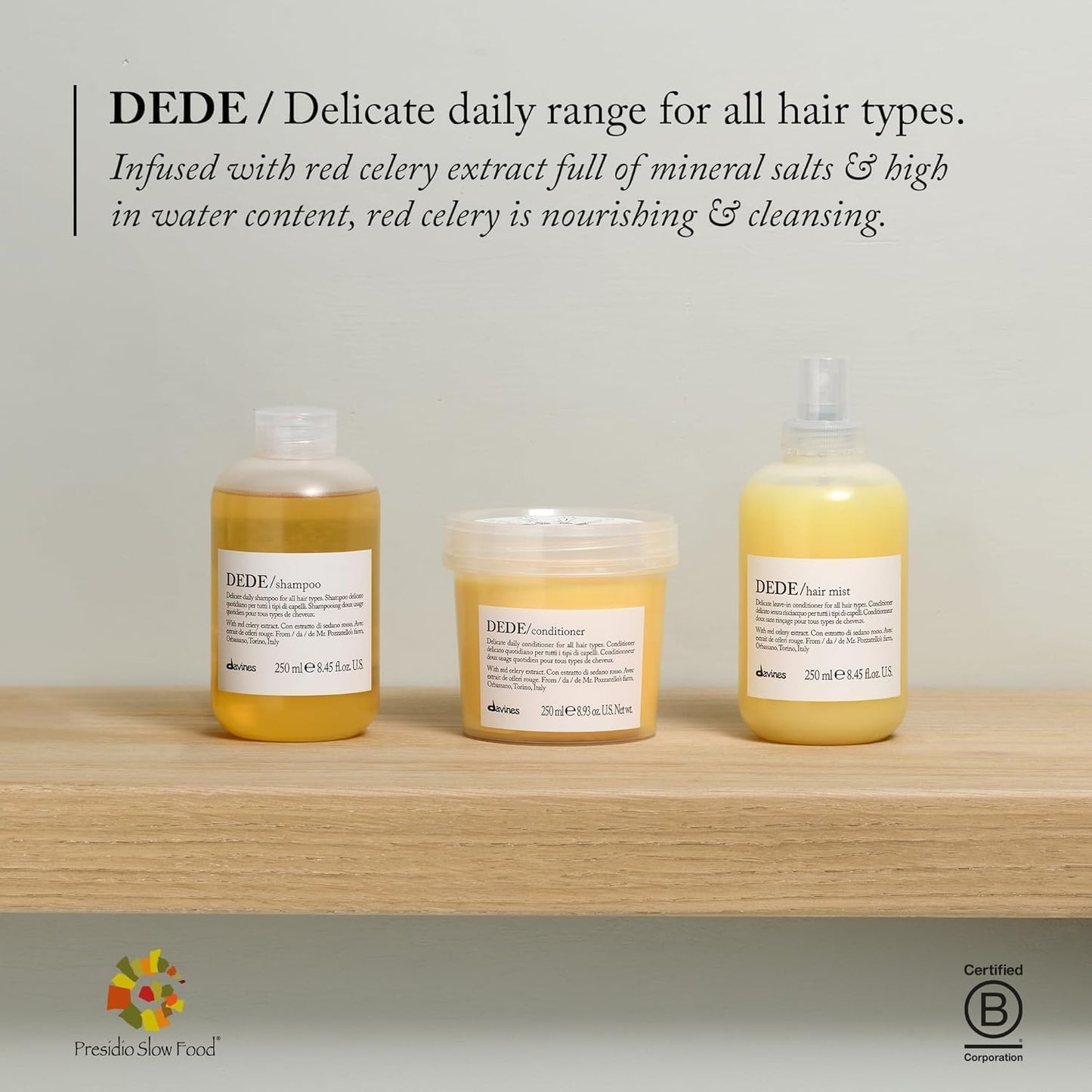 Davines DEDE Delicate Ritual Shampoo, 250 ml