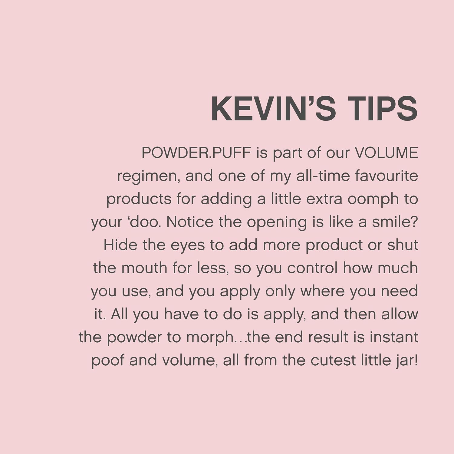 KEVIN.MURPHY Powder Puff Volumising Hair Powder - For Fine or Flat Hair, All Hair Types - Dry Volume & Root Lifting Styling Powder with Weightless Texture - 14 g