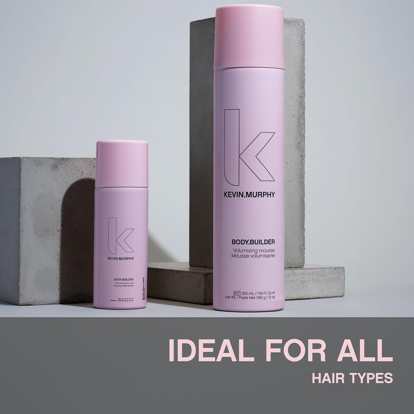 KEVIN.MURPHY BODY.BUILDER Volumising Hair Mousse - For All/Fine, Flat Hair - Lightweight, Sulphate-Free & Thickening Styling Foam with Tangerine Oil for Body & Shine - 350mL